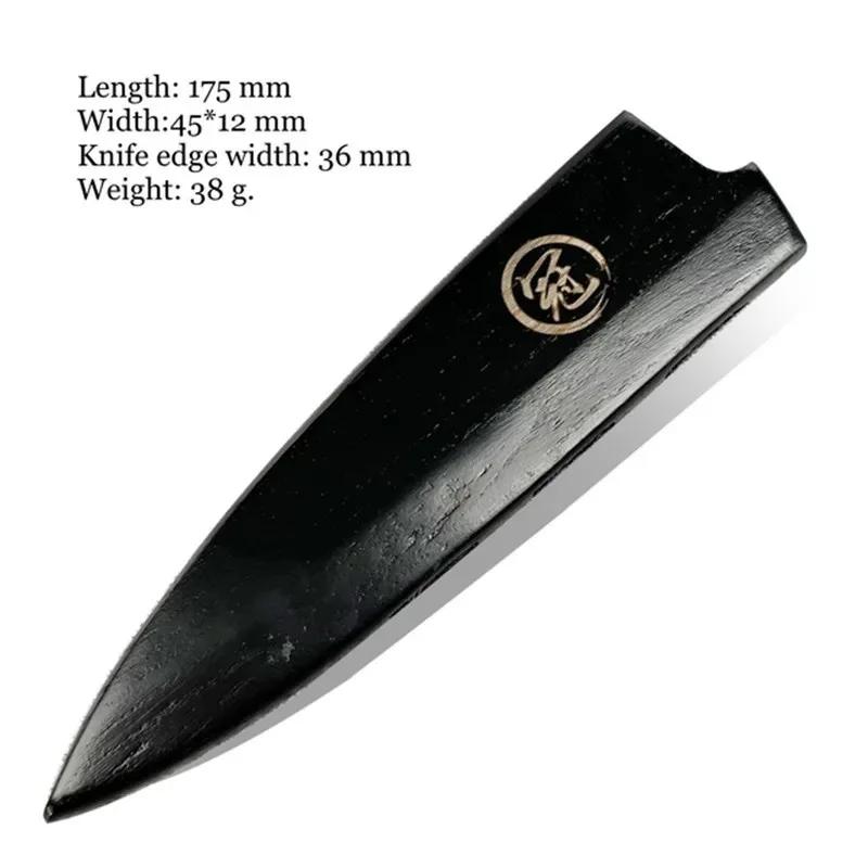 

Solid Wood Knife Cover for Chef Kitchen Cooking Blade Protector Multi Size Portable Japanese Knife Sleeve Home Outdoor Use