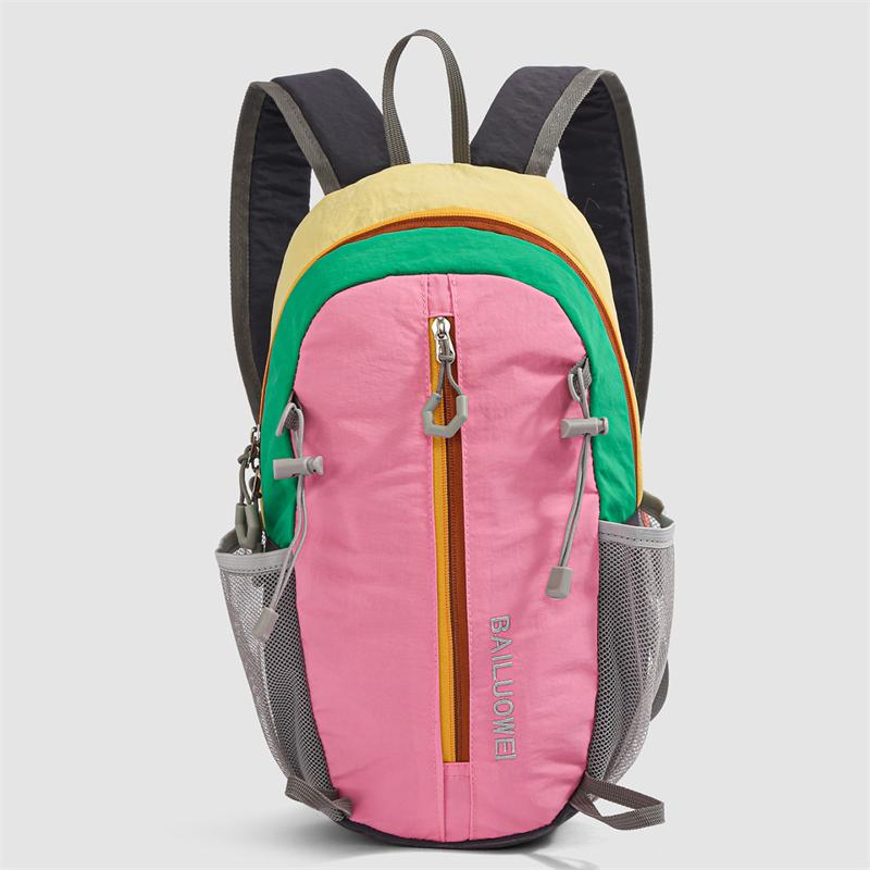 Легкий туристический рюкзак Водонепроницаемый для улицы Унисекс Для поездок на работу Colorblock Маленький рюкзак