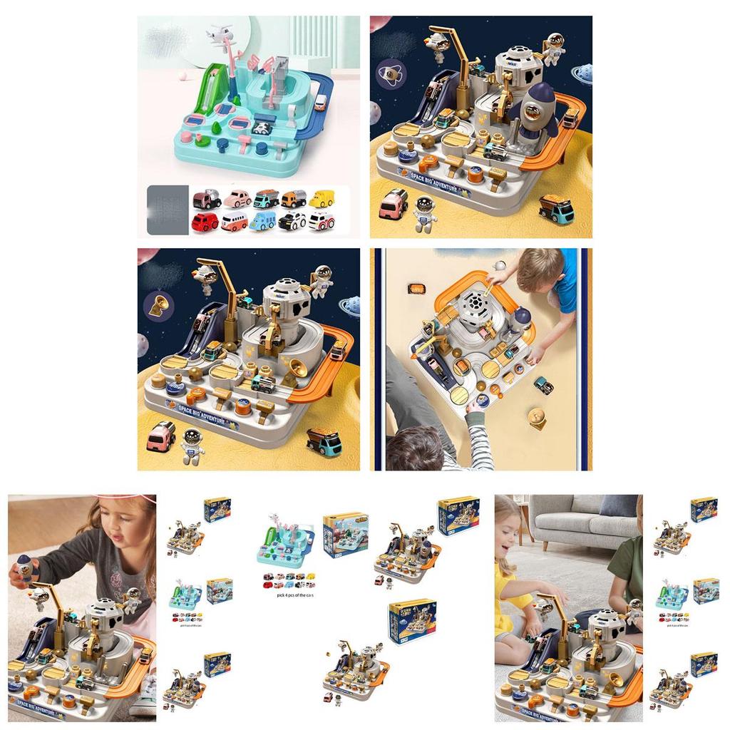 Children's Space-themed Adventure Car Set Educational And Fun Toy For Boys And Girls 4-6)