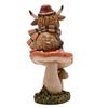 Country Living Highland Cow on Mushroom