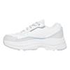 FILA Wavy Day Synthetic Leather Thick Sole Fashion Comfortable Low Top Casual Shoes Unisex Casual Shoes White 1RM02850H161