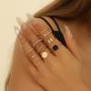 12-teiliges Set Neuer Unregelmäßiger Geometrischer Ring Legierung Beschichtetes Metall Verstellbarer Fingerring Für Frauen, Modisches Statement Schmuck Party N