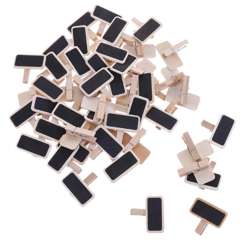 

Mini Wooden Blackboard Clips for Crafts & Photos