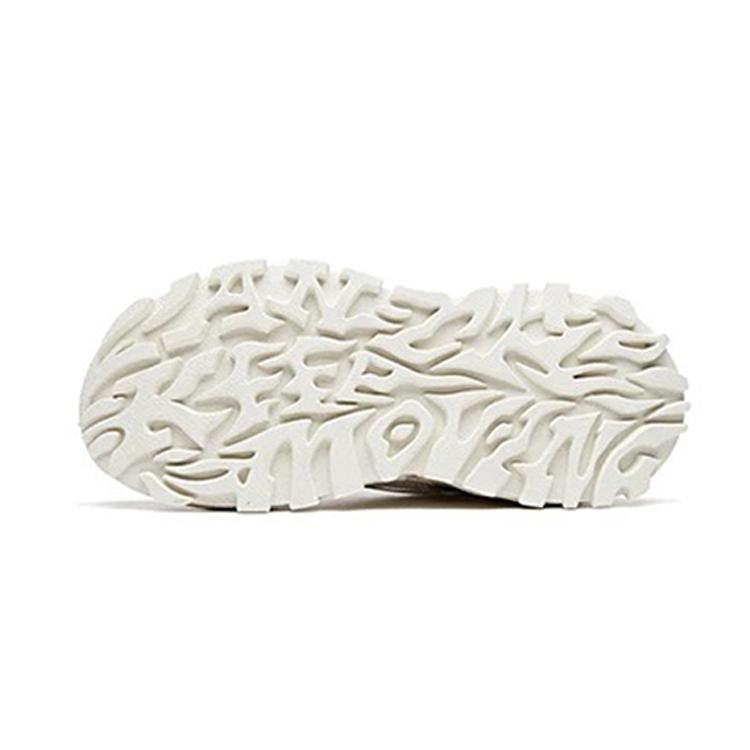 New HUAMULAN x Anta Hot Cushioning Anti Slip And Wear Resistant Chunky Sneakers Women's White Pink 922018842-9