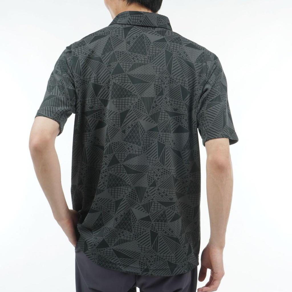 Bridgestone Golf Men's Short Sleeve Golf Shirt AGM04A, Black