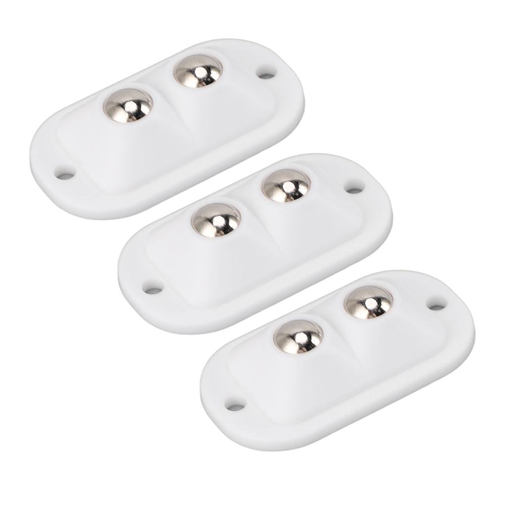 12 peças Mini Rodízios Autoadesivos de Esfera Dupla Economia de Trabalho Movimento Silencioso Rotação 360 Graus