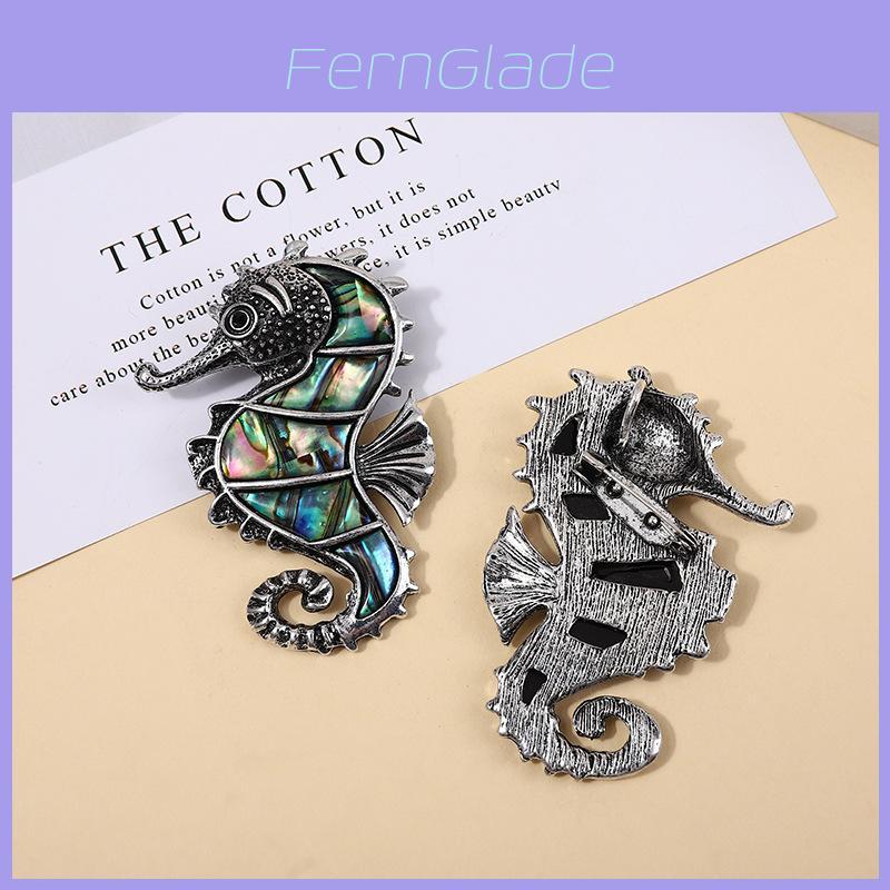 Marine Animal Seashell Brooch Pin With Necklace Pendant For Women Summer Fashion Accessory