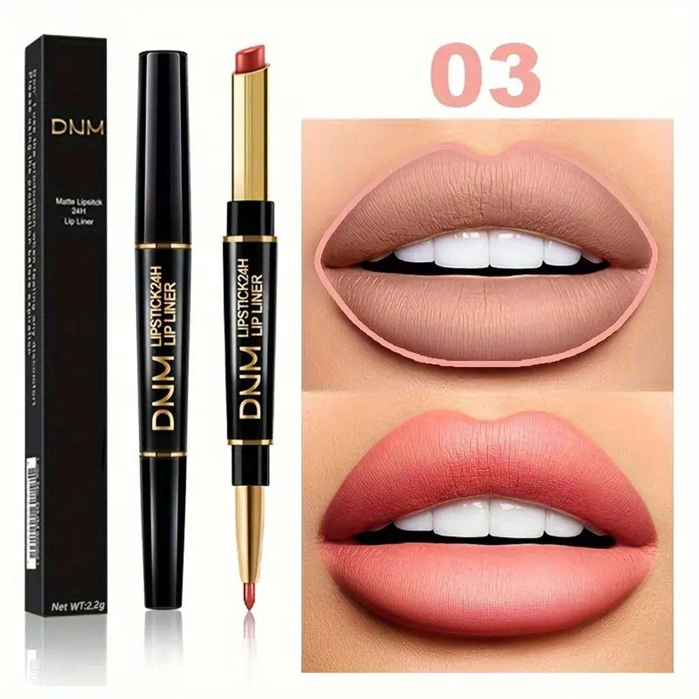 Doppelendiger Nicht-Haftender Becher Langanhaltender Lippenstift Lipliner Hochpigmentiert Wasserdicht Valentinstagsgeschenke