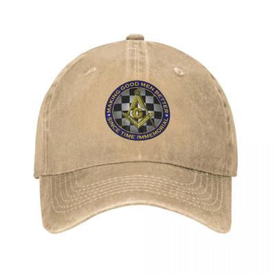 Gorra de Béisbol Hip Hop de Algodón Masónica para Hombre Mujer Sombreros Snapback Gorra Masónica Masónica Sombreros