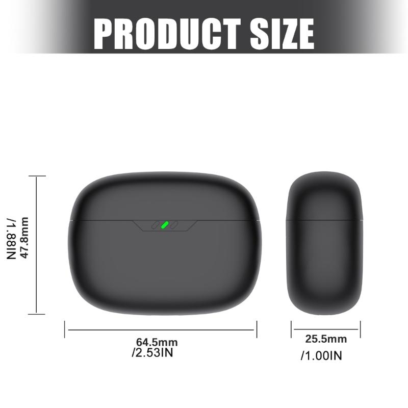 Replacement Charging Case Sleeve For Dedicated Wireless Earbuds With LED Power Display And Precise Fit Design