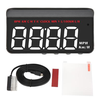 Araba LED HUD OBD Head Up Display Voltaj Yakıt Tüketimi Göstergesi Hız Aşımı Uyarı Alarmı