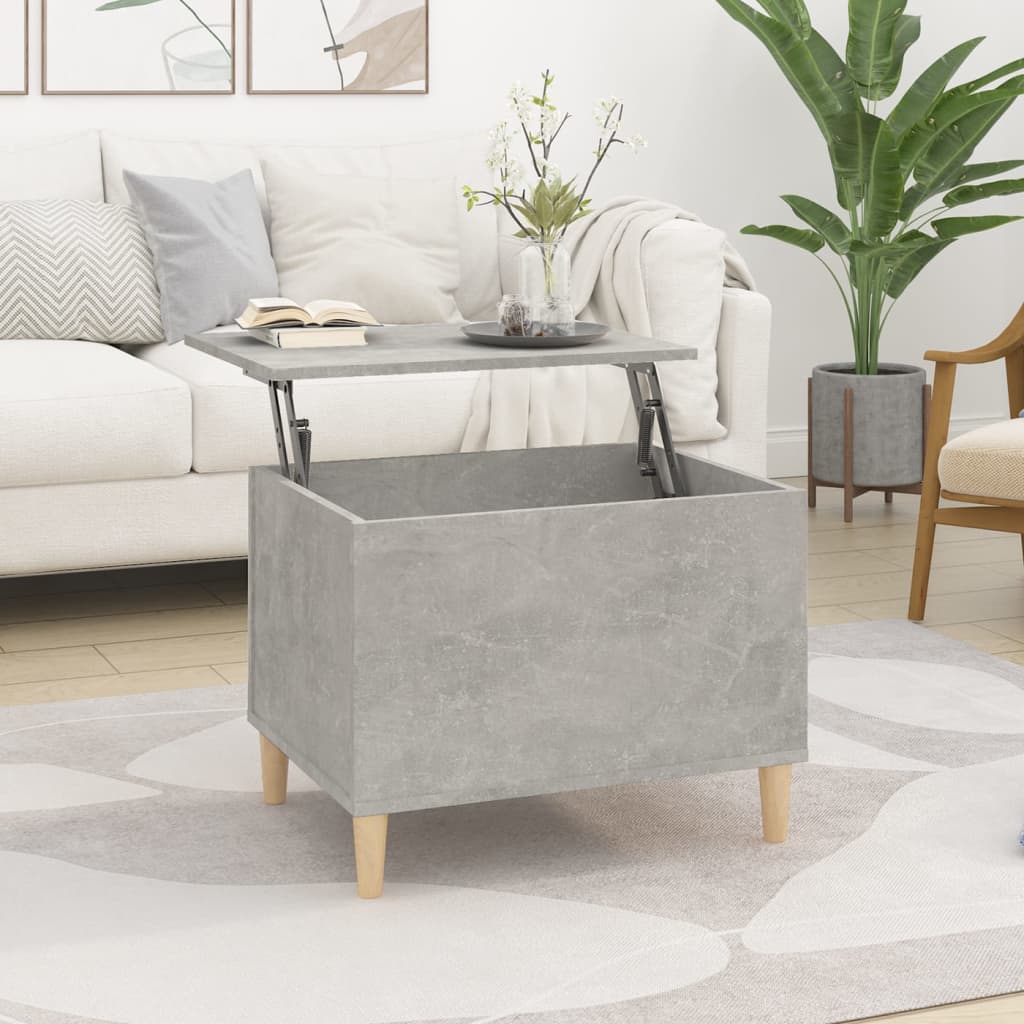  Coffee Table, Concrete Grey, 60x44.5x45 Cm