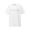 Letter Print Round Neck Pullover Short Sleeve T-Shirt Unisex Tops Silver 2183A951-102