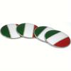 4pcs Italian Flag Car Wheel Center Hub Cap Emblem Stickers 56mm/ 2.2 Inch Car Accessories For Car Motorcycle Truck SUV