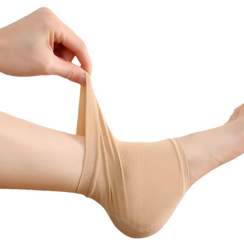 1/4Pairs Women's Silicone Anti-crack Heel Socks Foot Protector Moisturizing Unisex Socks