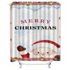 Tuniu Charmante Kerstman Badkamer Douchegordijn Feestelijke Vakantie Decoratie Leuke Schattige Waterdichte Stof Huisdecoratie Id