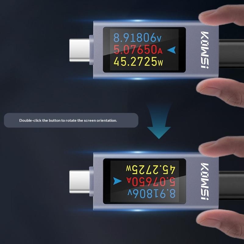 Type-C Current Voltage Capacity Phone Usb Tester Dc 4-30V 0-12A Power Meter Tester Pd Mobile Power Detector Test