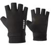 Half-finger Suede Gloves Men's Autumn and Winter Warm and Velvet Thin