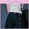 Ethnic Bohemian Style Leather Waist Belt With Automatic Buckle For Women