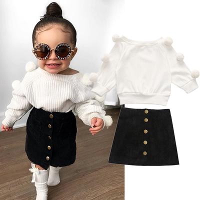 Toddler Kids African Attire Ethnic Dashiki Print Tutu African Skirt Headband 2Pcs Clothing Sets