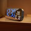 12/24H Digital Alarm Clock Auto Dimmable LED Wall Clock Creative Table Clock