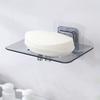 1pcs Transparent Drainable Soap Holder, Punch-Free Soapbox with Traceless Adhesive Wall Mount, Suitable for Bathroom & Kitchen