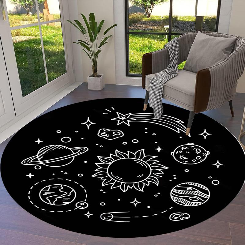 1pc Office Carpet Chair Mats Space Exploration Sticker Pack Perfect for Decorating Office Chairs, Living Rooms, Or Bedrooms.YDT107