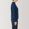 MUJI Washable Wool Smoky Size S Women's High-Gauge High-Neck Sweater, BA1OYA4A, Blue,