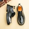 Fashion New Arrival Men's Leather Oxford Shoes Handmade Casual Business Shoes Street Style Lace-up Shoes Comfort Formal Dress Footwear