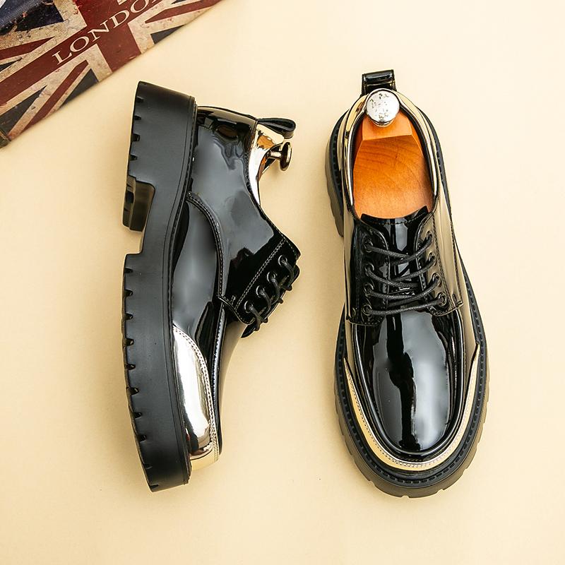 Fashion New Arrival Men's Leather Oxford Shoes Handmade Casual Business Shoes Street Style Lace-up Shoes Comfort Formal Dress Footwear