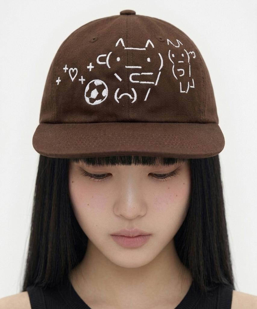 OTHER-worldly Emoji Cap [Brown Soccer Boy]