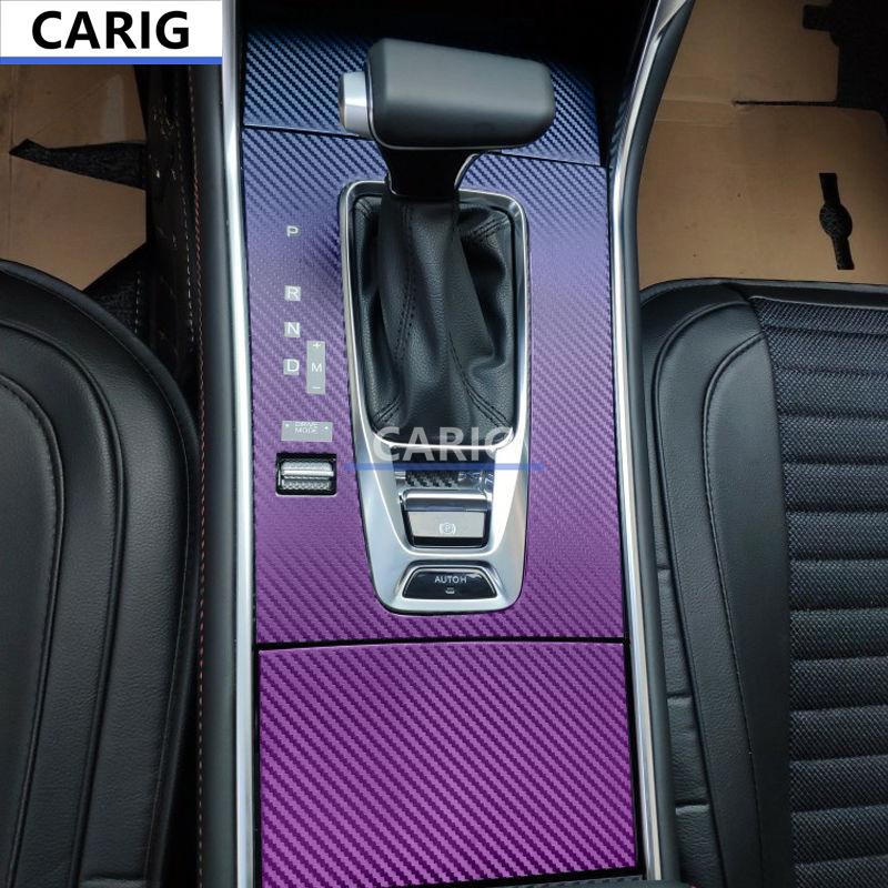 For CHANGAN CS75 18-21 Gear Panel Sticker Modified Carbon Fiber Interior Car Protective Film Accessories Modification