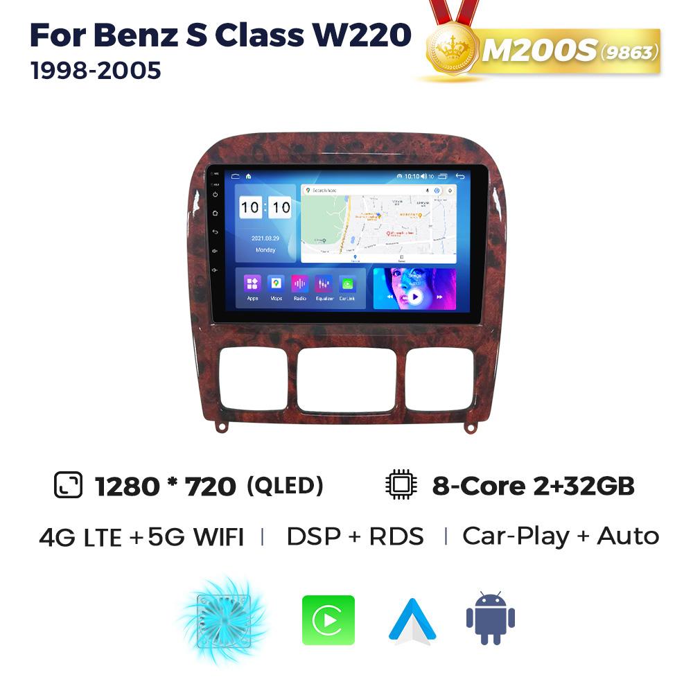 Navifly 2Din Android Car Radio Multimedia Player GPS For Mercedes Benz S Class W220 S280 S320 S350 S400 S430 S500 S600 1998-2005