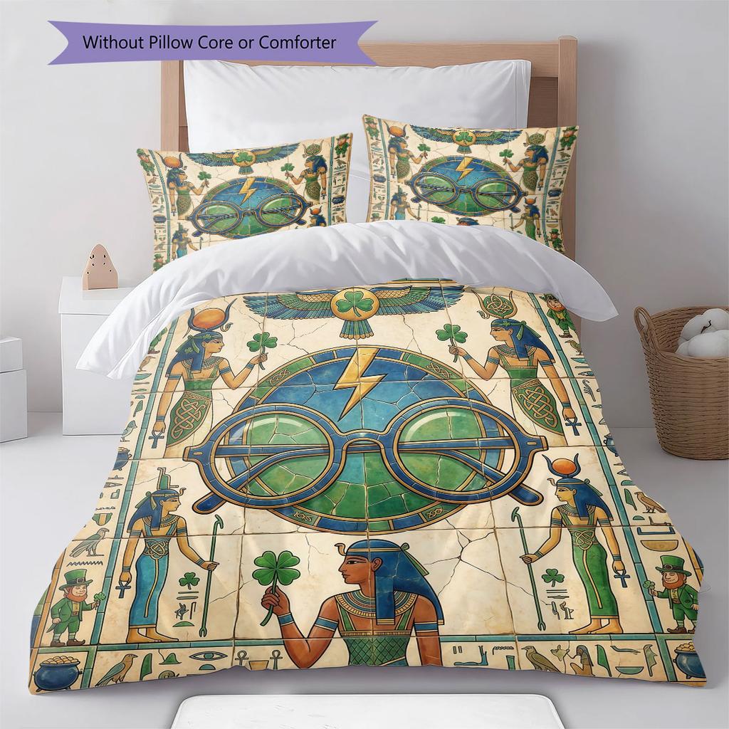 Magic Mural Tool Pattern Bedding Quilt Set Quilt Cover Pillowcase Home Decoration Birthday Gift (1 * Duvet Cover + 2 * Pillowcase, Without Core)