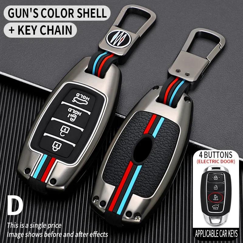 Car Key Case Shell Fob for Hyundai Palisade Grandeur Azera Elantra GT Kona 20182019 Keychain Protective Car Interior Accessories