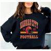 Women's Retro Kansas City Chiefs Crewneck Sweatshirt - Autumn/Winter Casual Long Sleeve Pullover