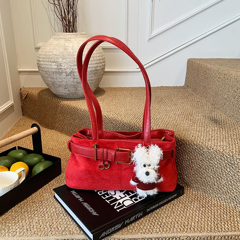 Niche design high-end commuter shoulder bag women's new autumn and winter retro versatile underarm bag