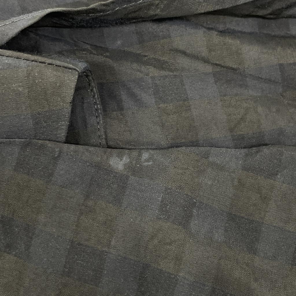 CLANE 23 Stainless Steel Black 14112-5262 Kingham Check Handkerchief One Piece Dress 0 blackUsed