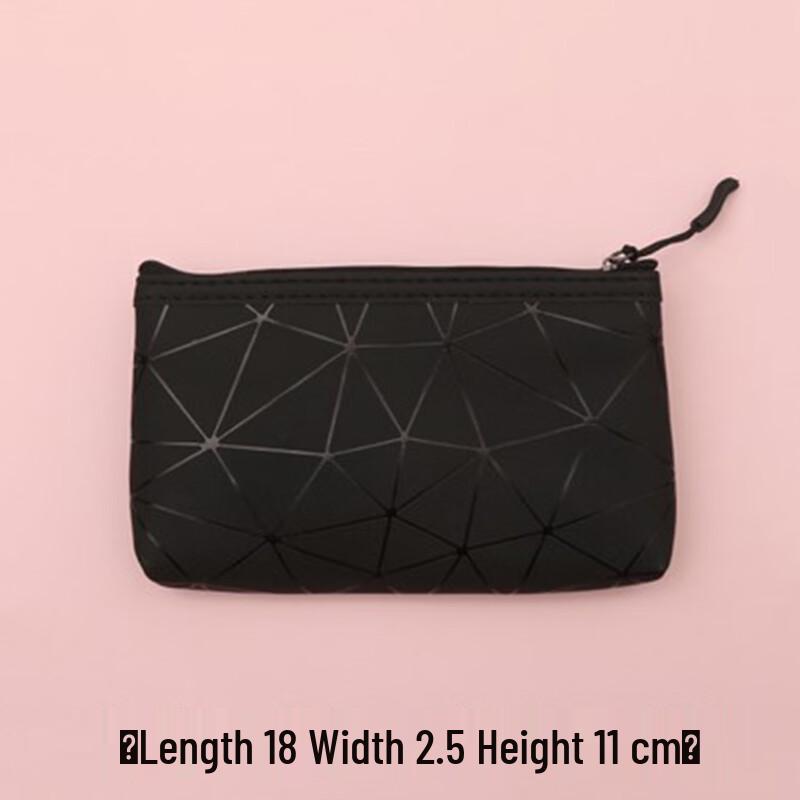 DCLOUD Portable Diamond Plaid Cosmetic Bag Small