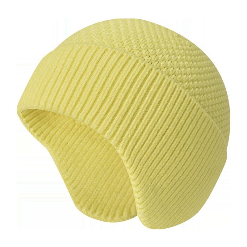 New thickened knitted wool hat men's winter warm pullover hat cold and windproof bag head cold hat ear protector children