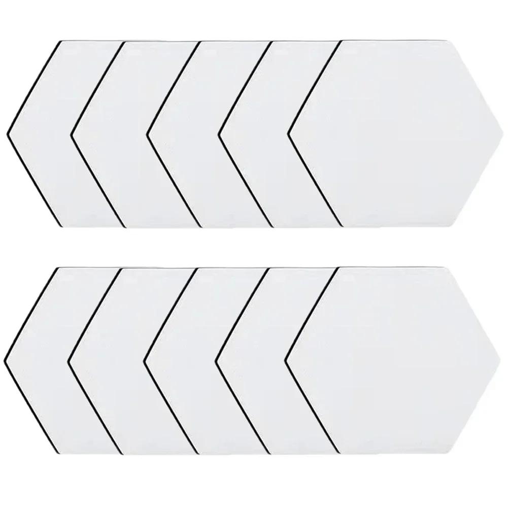 10pcs Sublimation Blank Cup Coasters Bulk Round Blank Cup Mat Rubber For Sublimation Transfer Heat DIY Crafts