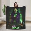 Warm BlanketKids Picnic Rhea Ripley Throw Blanket Flannel Bedspread For Home Decor Funny Sofa Bed Cover