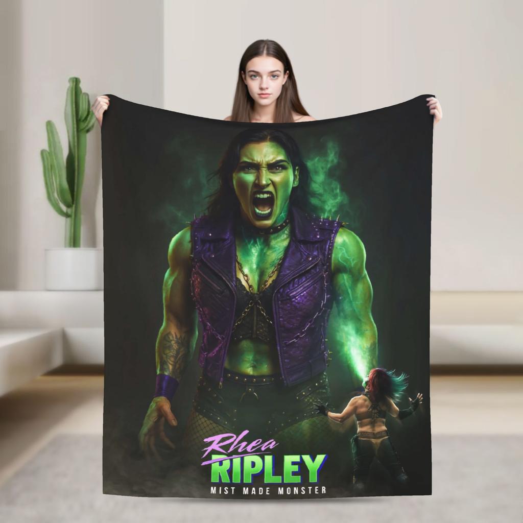 Warm BlanketKids Picnic Rhea Ripley Throw Blanket Flannel Bedspread For Home Decor Funny Sofa Bed Cover