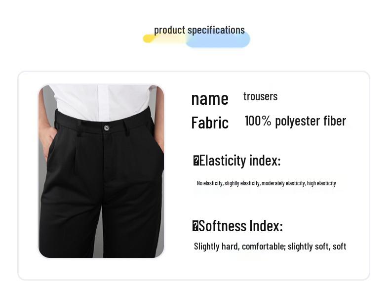 Navy Blue Boys' Velvet-Lined School Uniform and Performance Pants