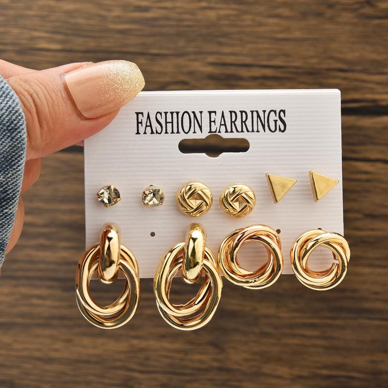 Chic Cross-Border Fashion Earrings for Women: Elegant and Versatile Ear Drops with a Bold, High-End Look