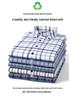 Camicia da uomo a righe in cotone Oxford a maniche lunghe con bottoni