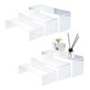 Clear Acrylic Display Risers,3-Tier Risers Stands for Funko Pop Figures Jewelry Showcase Candy Dessert Cake Large