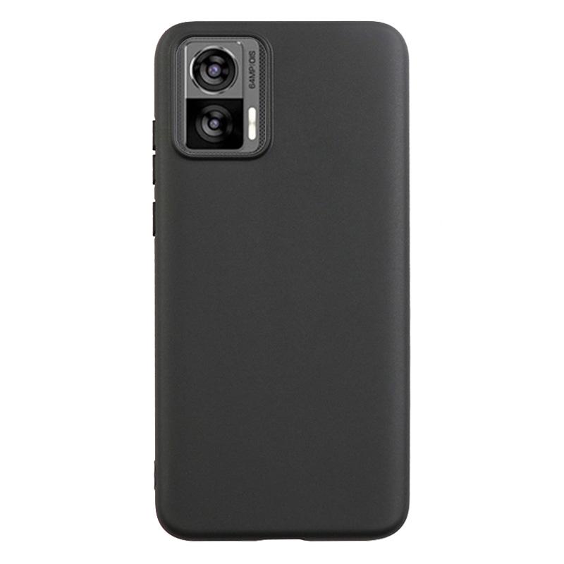 

For Motorola Edge 30 Neo 5G Anti-scratch Phone TPU Case Matte Fingerprint-free Phone Cover Black