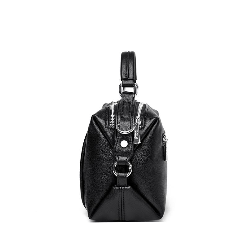 Retro Luxury Women's Solid Color Leather Shoulder Crossbody Bags Designer Ladies Handbags 2025 Fashion Female Messenger Tote Sac