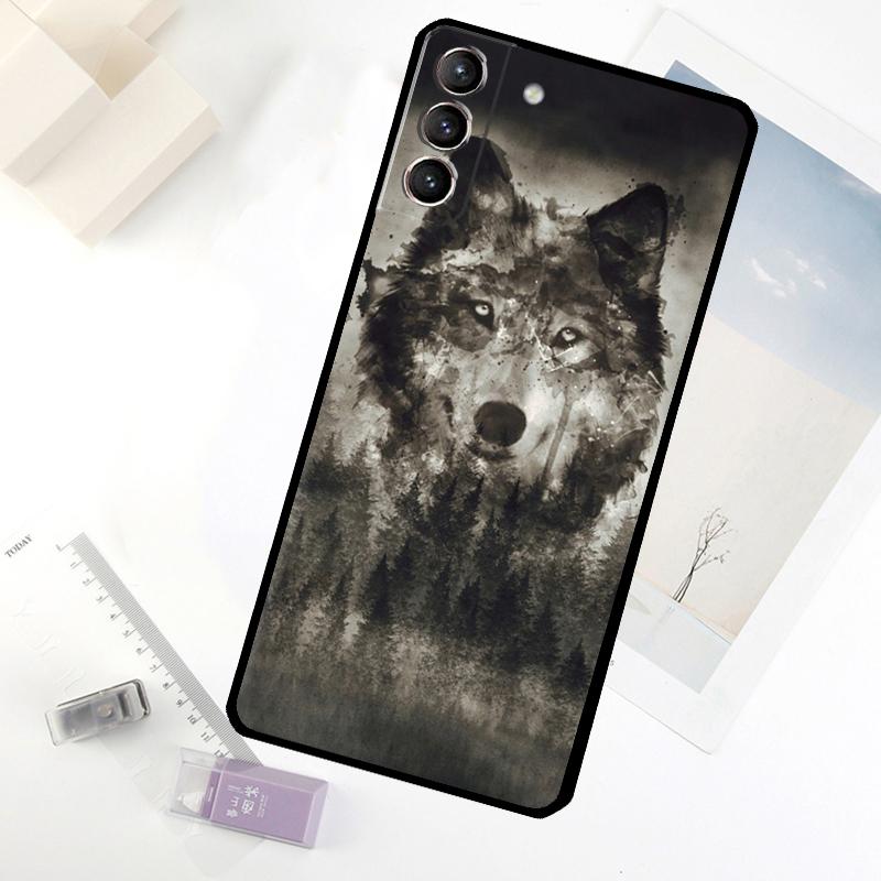 

Animal Wolf Phone Case For Samsung Galaxy S20 FE S21 S22 S23 S24 S25 S26 Ultra S10 S25 Plus S25 FE Cover Galaxy S25 FE
